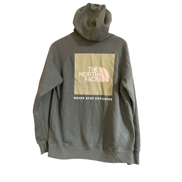 The North Face Hoodie Womens Sz M Green Pullover Sweatshirt Medium - Picture 3 of 4